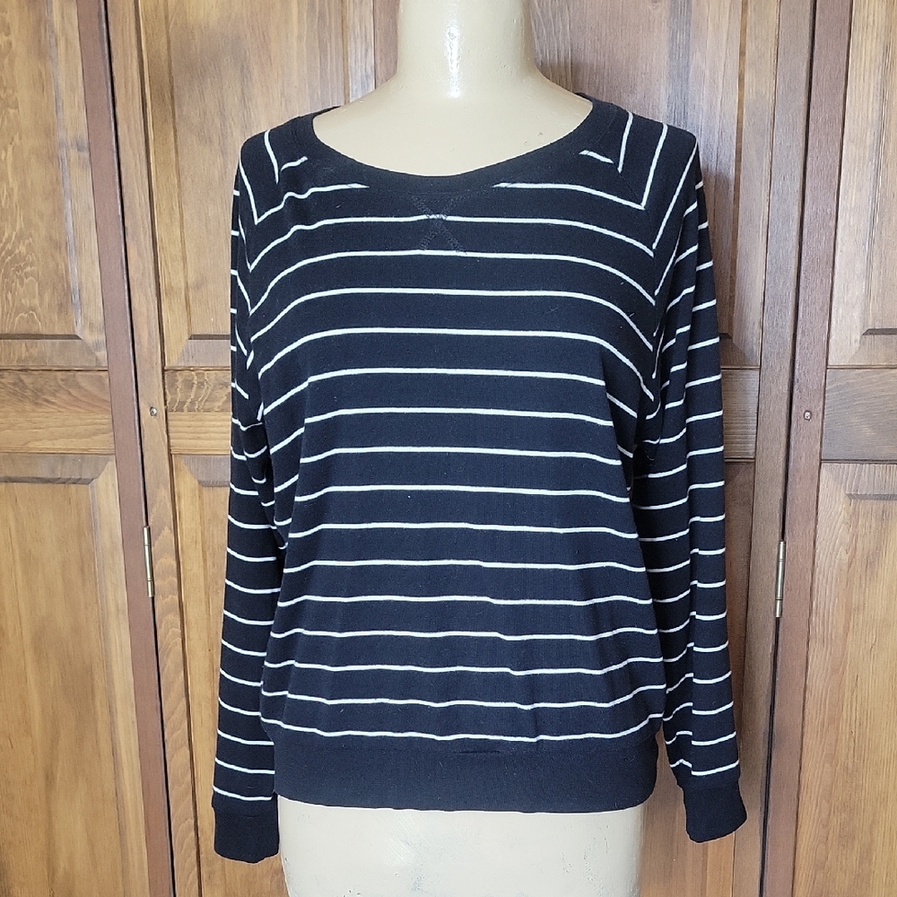 Zine Clothing Striped Long Sleeve Top Sz L